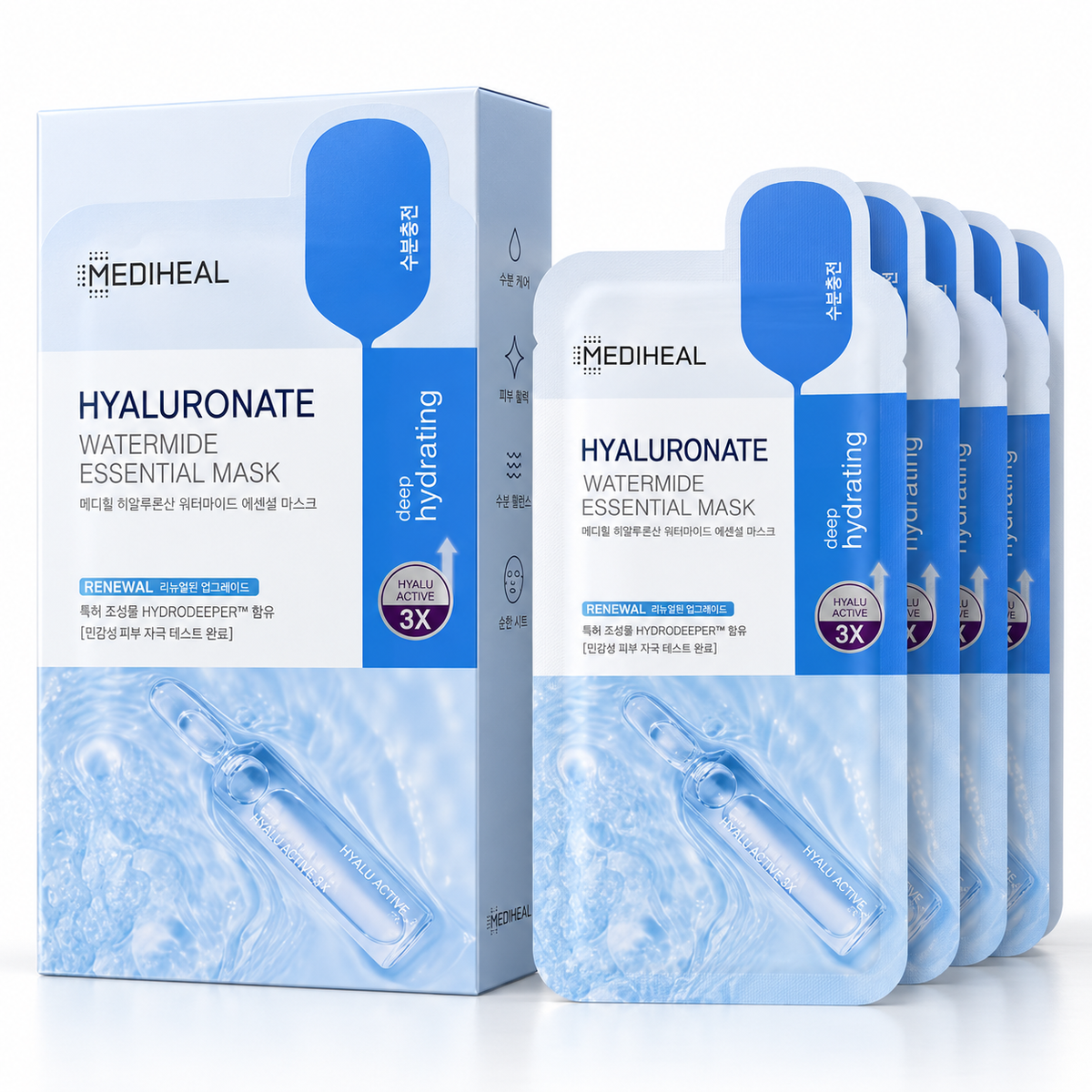 MEDIHEAL Hyaluronate Watermide Essential Mask