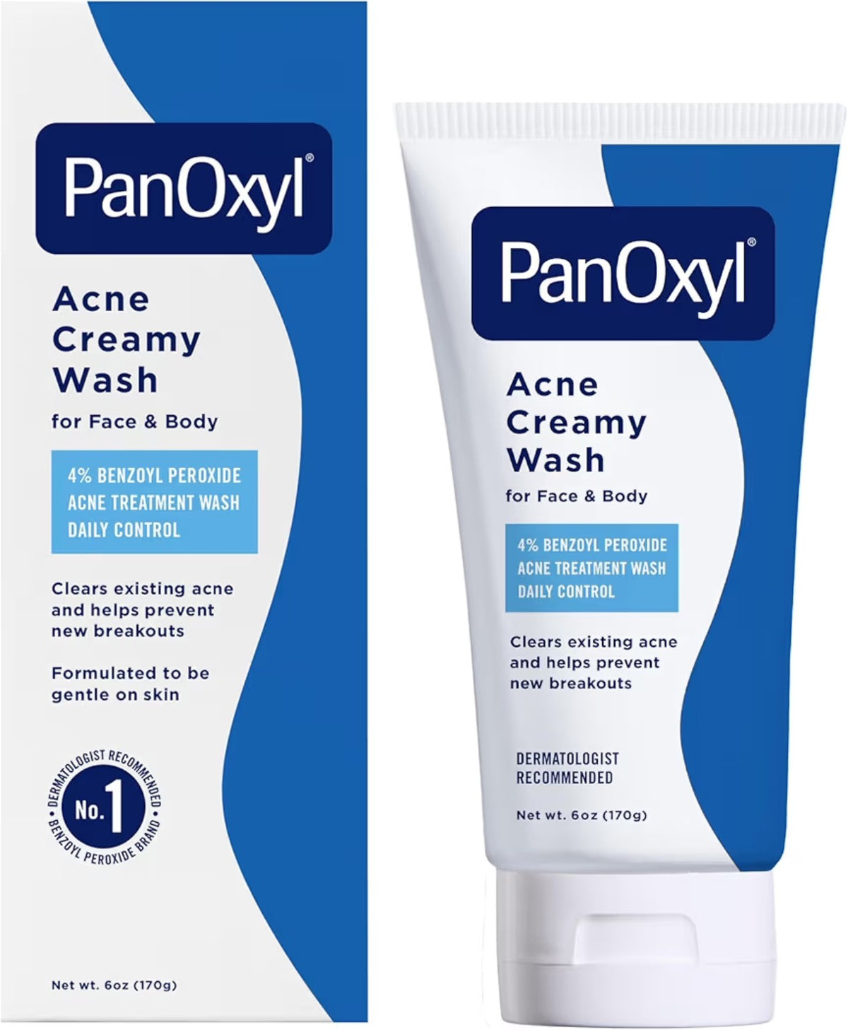 PanOxyl Acne Creamy Wash con 4% de peróxido de benzoilo, presentación de 170 g